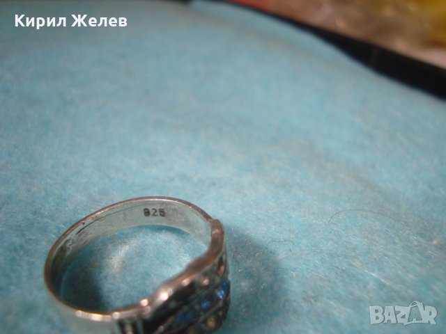 СТАР СКЪПОЦЕНЕН СРЕБЪРЕН АРТ НУВО ПРЪСТЕН СРЕБРО СРЕБРО 925 СТАРА ЮВЕЛИРНА ИЗРАБОТКА 25938, снимка 5 - Антикварни и старинни предмети - 35747349