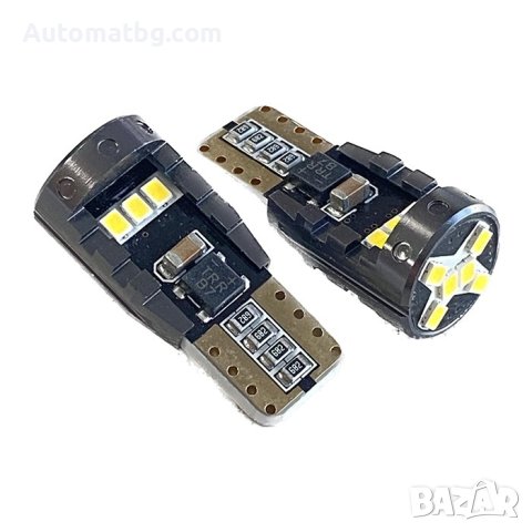 Комплект LED T10 Automat, 12-24V, Cambus, 12 диода, снимка 2 - Аксесоари и консумативи - 42527240