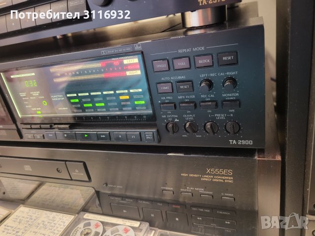 Onkyo ta 2900 3 глав касетен дек.  			