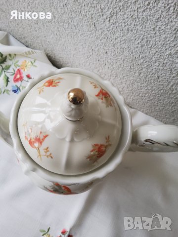 Старинен чайник Johann Seltmann  ,крайна цена , снимка 8 - Антикварни и старинни предмети - 44449623