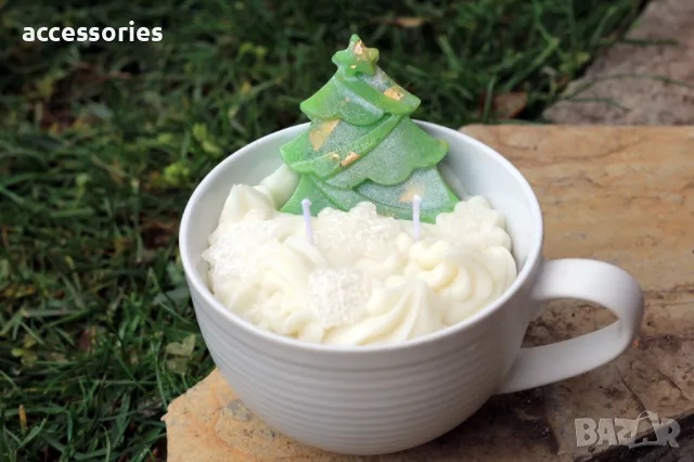 Ароматни ръчно изработени коледни свещи, снимка 11 - Декорация за дома - 48255802