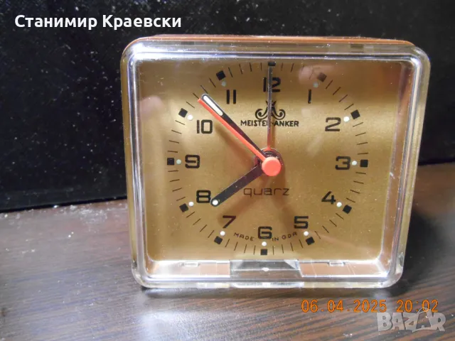 Meister Anker Quartz Alarm Clock -Vintage 70 made in GDR, снимка 9 - Антикварни и старинни предмети - 50197273