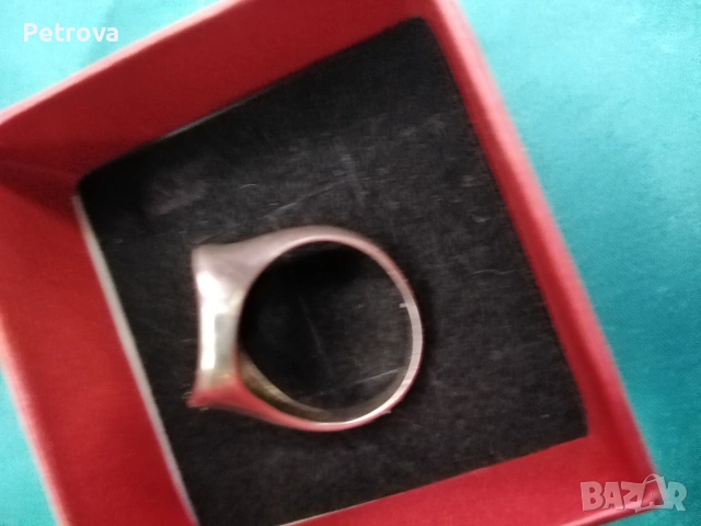 Сребърен пръстен, снимка 4 - Пръстени - 53134717