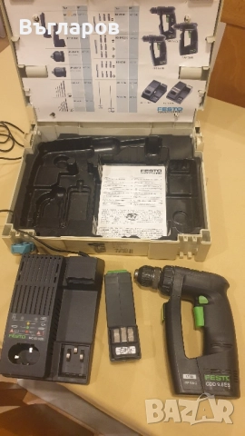 Винтоверт Festo CDD 9.6ES, снимка 2 - Винтоверти - 52478726