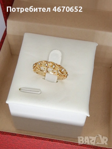 Crystal Heart Crown Ring 💖 | дамски пръстен с кристали