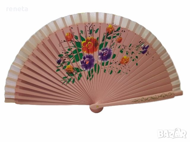 Ветрило Ahelos, Дърво/текстил, Сгъваемо, Розово, снимка 1