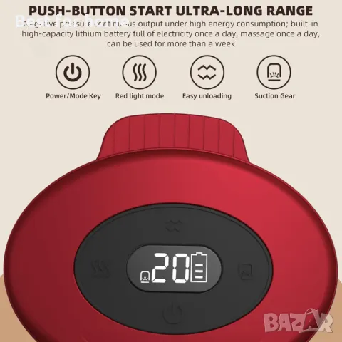  Комбиниран интелигентен електрически масажор за вендузи Fanximan , снимка 6 - Масажори - 49447541