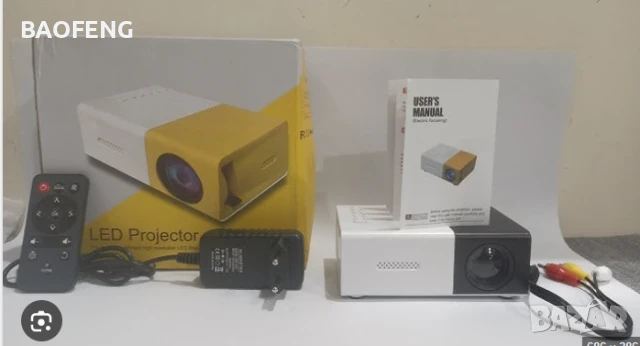 Нов YG300 Мини LED видео проектор/Full HD/забавления за деца/домашно кино/HDMI/USB/дистанционно, снимка 5 - Плейъри, домашно кино, прожектори - 50702616