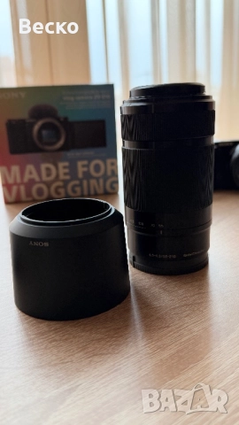  Фотоапарат Sony ZV-E10 + обективи 16-50mm и 55-210mm, снимка 8 - Фотоапарати - 52660808