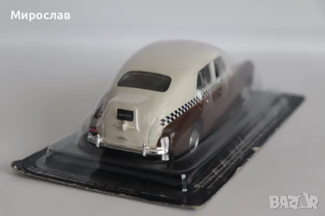 1:43 ГАЗ М 20 ПОБЕДА GAZ ТАКСИ КОЛИЧКА РЕТРО МОДЕЛ, снимка 7 - Колекции - 49368514