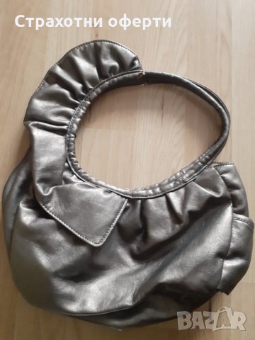 Сребриста официална малка чантичка, снимка 1