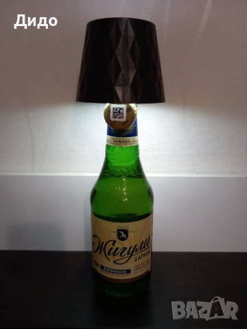 Сензорна LED лампа за бутилка с акумулаторна батерия.