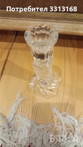 Кристален свещник , снимка 4 - Декорация за дома - 52192707