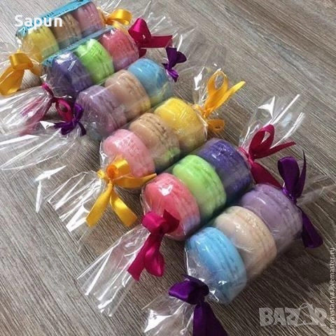 Френски макарон от сапун, снимка 2 - Декорация - 52566328
