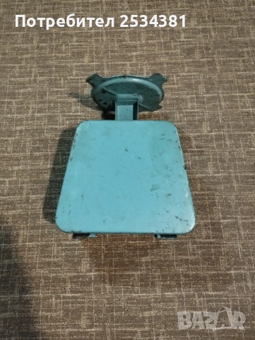 Стар домакински механичен кантар, снимка 2 - Колекции - 51713178