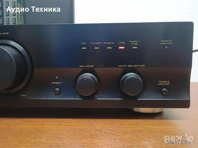 Стерео усилвател Pioneer A-307R с оригинално дистанционно. Изпращам видео. , снимка 4 - Ресийвъри, усилватели, смесителни пултове - 52598619