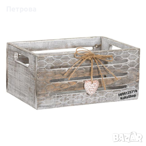 Декоративна щайга-23х16х11 см./декоративна дървена щайга/