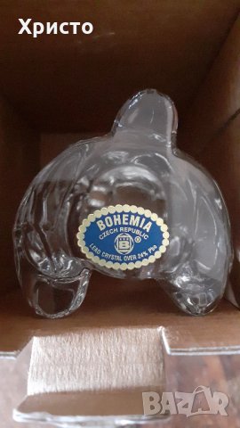 чешки кристал фигурка оригинал мече Бохемия, Bohemia Crystal, чисто нова, снимка 4 - Статуетки - 34499072