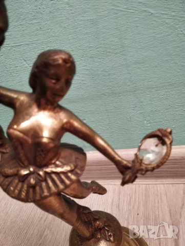 Фигуративен бароков свещник, снимка 2 - Други ценни предмети - 42525349