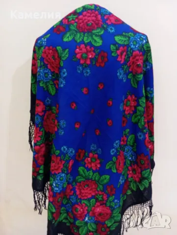 Руски шал , снимка 5 - Шалове - 49481374