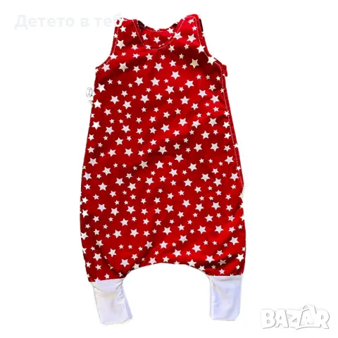 Спален чувал с крачета червени звезди, снимка 1