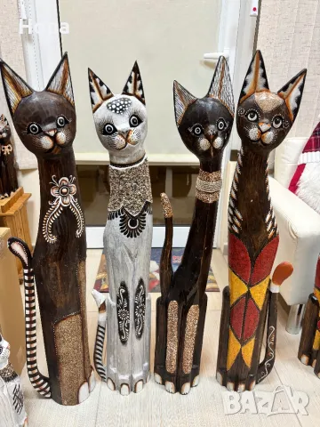 Котки от дърво -100см.,80см. и 60см., снимка 3 - Декорация за дома - 29389762