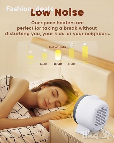 Нов FERRISA 1000W Портативен Керамичен Нагревател за Офис и Дом Печка Духалка, снимка 6 - Друга електроника - 42732102