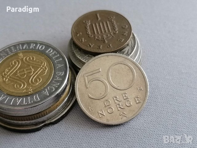 Монета - Норвегия - 50 оре | 1989г., снимка 1 - Нумизматика и бонистика - 41098826