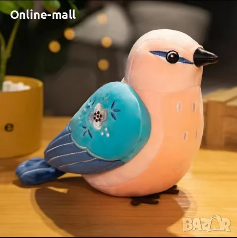 Плюшена играчка Врабче, 25см, Плюшена Птичка- мека и цветна, снимка 6 - Плюшени играчки - 51138383