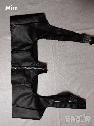XL/2XL Черен кожен колан /корсет /, снимка 6 - Корсети, бюстиета, топове - 49552525