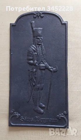 пано чугун за колекционери 35см 18см 