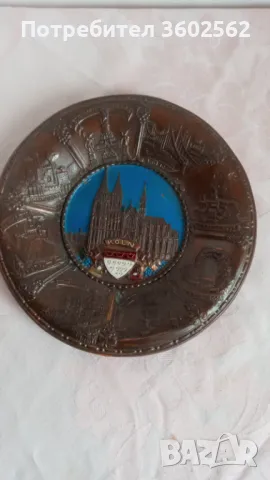 Метална чиния за стена, снимка 2 - Пана - 49847350