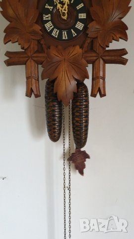 Стенен часовник с кукувица - Шварцвалд, снимка 5 - Антикварни и старинни предмети - 44617015
