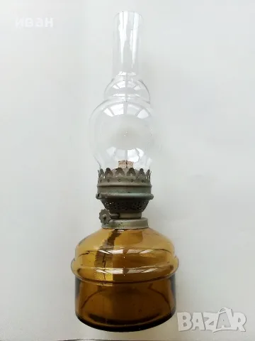 Стара газена лампа, комплект със стъклото.