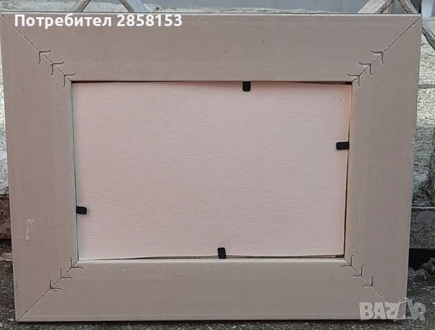 Стара картина пейзаж маслени бои на картон, снимка 2 - Антикварни и старинни предмети - 48658665