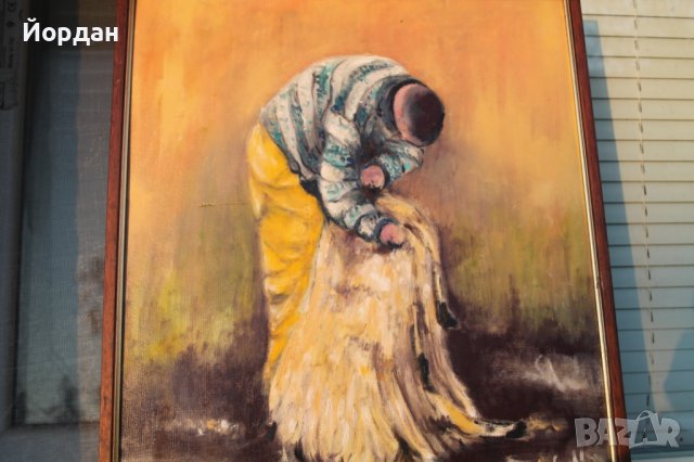 Маслена картина върху картон, снимка 10 - Колекции - 38628800