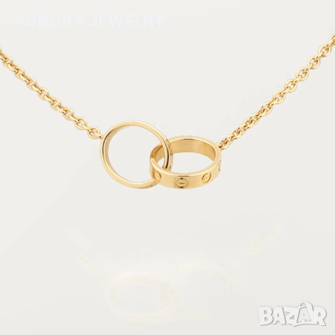 CARTIER Love Gold Pendant Дамско Колие, снимка 10 - Колиета, медальони, синджири - 52972407