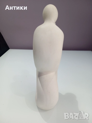 Голяма стара статуетка с влюбена двойка , снимка 12 - Декорация за дома - 52661479