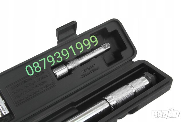 Ключ динамометричен 1/2", 28 - 210 Nm + комплект вложки (17, 19, 21 мм) + удължител 125 мм MAR-POL , снимка 2 - Ключове - 41117532