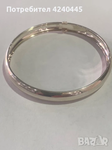 Твърда сребърна гривна