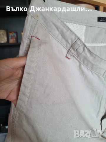 Мъжки къс ленен панталон Zara, снимка 7 - Къси панталони - 53094416
