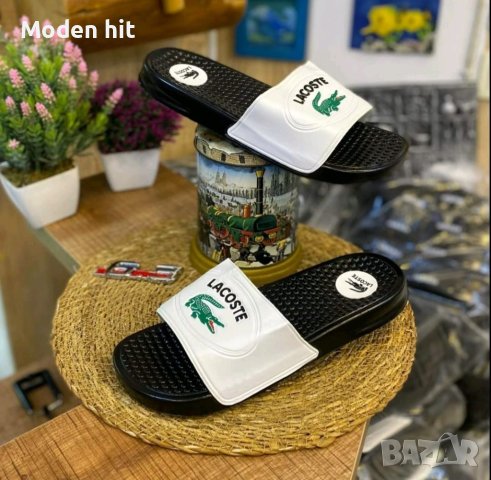 Последни чифтове Lacoste мъжки чехли реплика, снимка 1