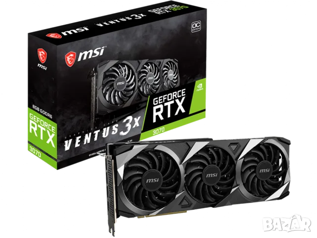 Видео Карта MSI GeForce RTX 3070 VENTUS 3X OC, снимка 4 - Видеокарти - 56023266