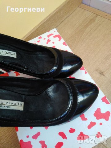 Черни лачени обувки 36 номер, снимка 9 - Дамски елегантни обувки - 35811593