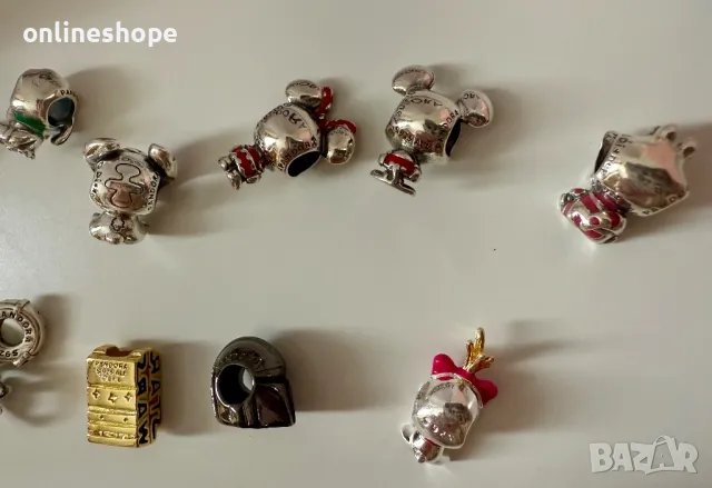 PANDORA СРЕБРО S925 ALE Талисмани - Disney , Stitch , Mickey и други, снимка 8 - Бижутерийни комплекти - 50205386