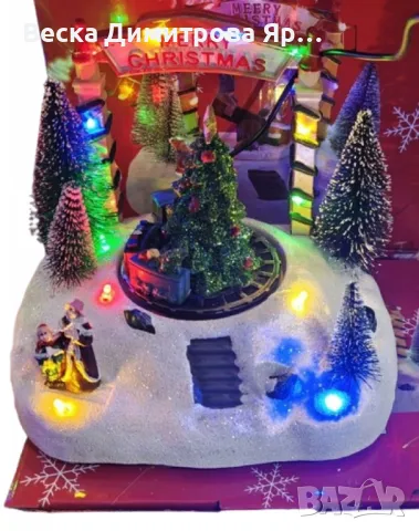 Магическа Коледна въртяща декорация със светлини, снимка 6 - Декорация за дома - 47539098