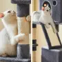 Драскалка за котки Dark Gray 206 см – XXL катерушка с къщички, хамаци и платформи, снимка 5