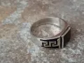 Сребърен мъжки пръстен, снимка 2