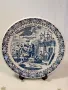 холандска декоративна порцеланова чиния Delft  7/5, снимка 1