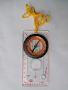 Продавам нов туристически компас тип бусула с лупа и мащабни линийки, снимка 2